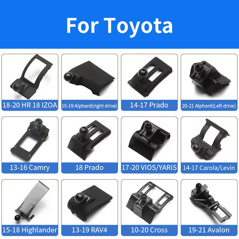 for Toyota Dedicated Stand Mount Car Phone Holder Brackets Fasteners Fit for Corolla Camry Highlander Prado Fortuner RAV4 Crown