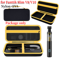 Car Vacuum Hard Case Shockproof Portable Carrying Case Dual Zipper Handheld Car Vacuum Storage Bag for Fanttik Slim V8/V10
