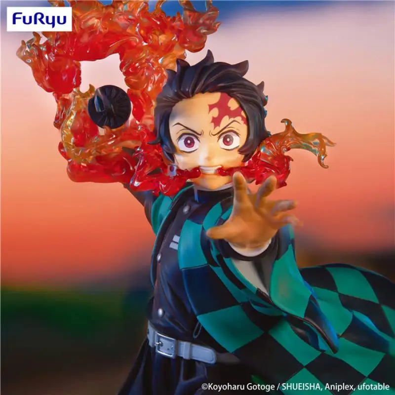 Original FuRyu Exceed Creative Demon Slayer Kamado Tanjirou PVC Anime Figure Action Figures Model Toys