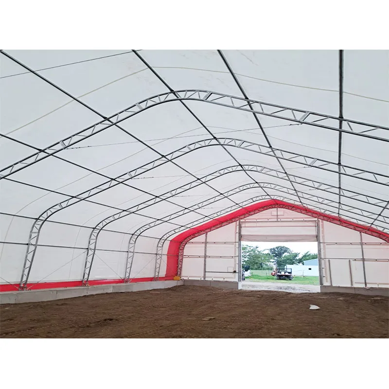 Large Double Truss Storage Tent Waterproof Industrial Building Agriculture Shelter House Poly Tunnel Greenhouse Steel Frame Shed
