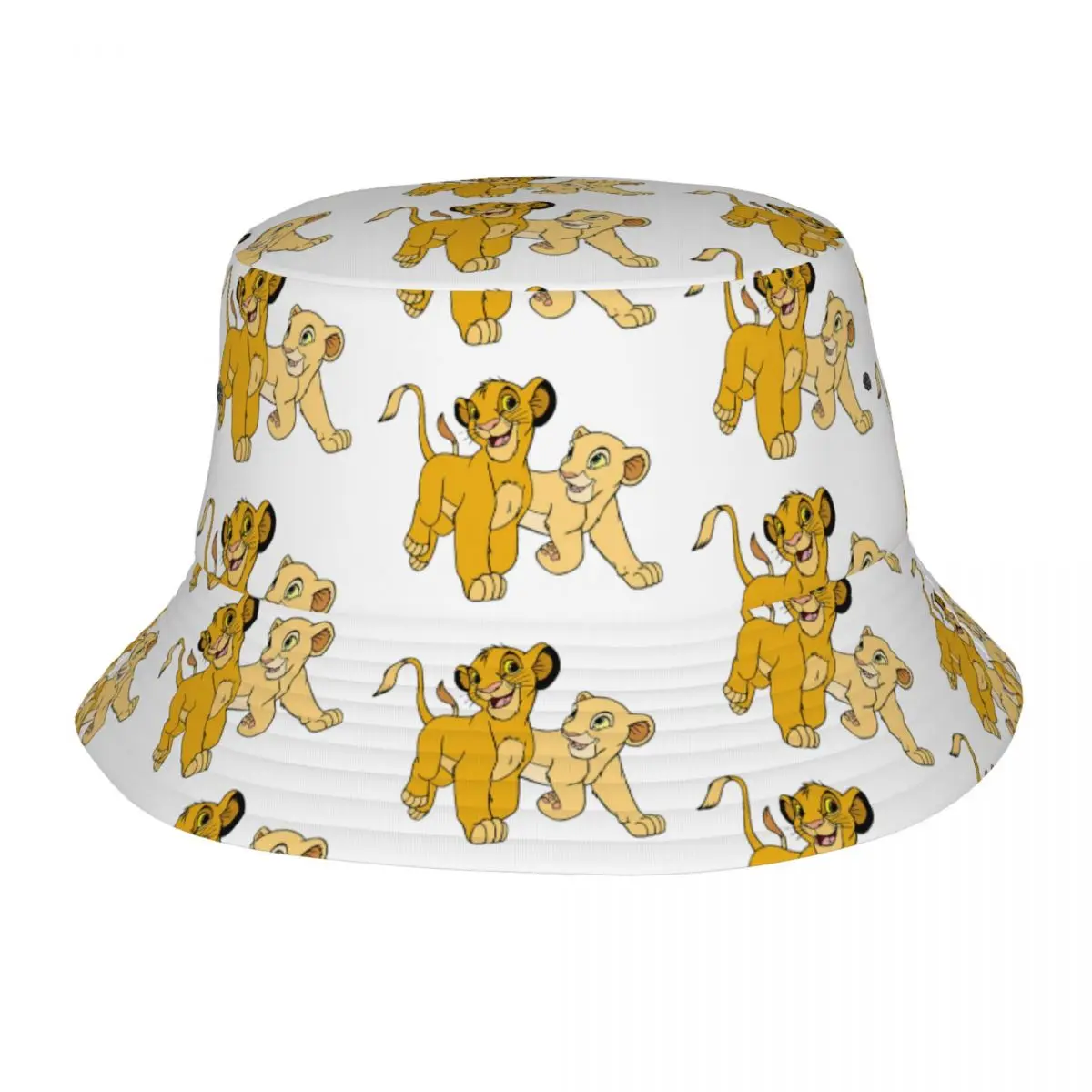 

The Lion King Simba Nala Cartoon Bucket Hats for Men Women Sun Hat Streetwear for Hiking Fishing Fisherman Cap Session Hats