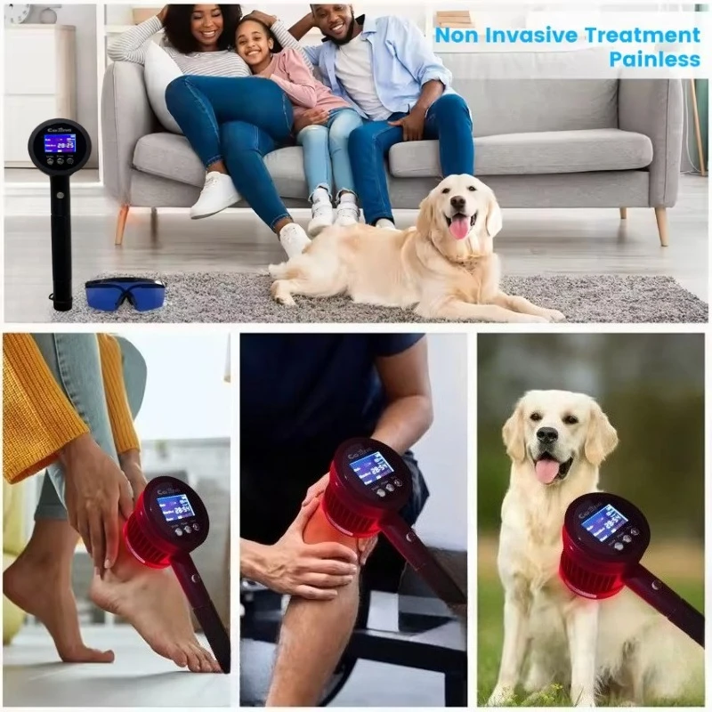 

Professional 5W Laser Therapy Machine 650nm/808nm for Sports Injuries, Nerve Pain & Rehabilitation