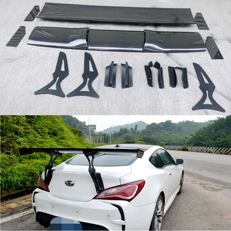 

For Hyundai Genesis Coupe Carbon fiber Rear Spoiler Trunk wing FRP Forged carbon