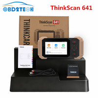 2025 Thinkcar ThinkScan 641 Car OBD2 Code Scanner All 4 System Diagnostic System 10 Special Reset All/EPB/TPMS/BMS/Injector Coding,AB Bleed, gear AB SRS AT SCAN tool OBDII Diagnostic Tool