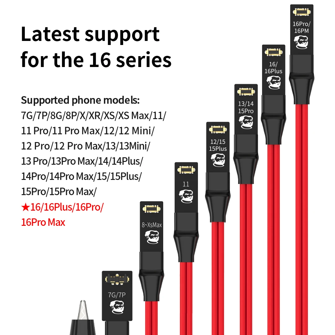 MECHANIC POWER AIR Power Boot Cable Suitable for IPhone 7-16Pro Max Current Test Motherboard Repair Power Supply Boot Cable Tool