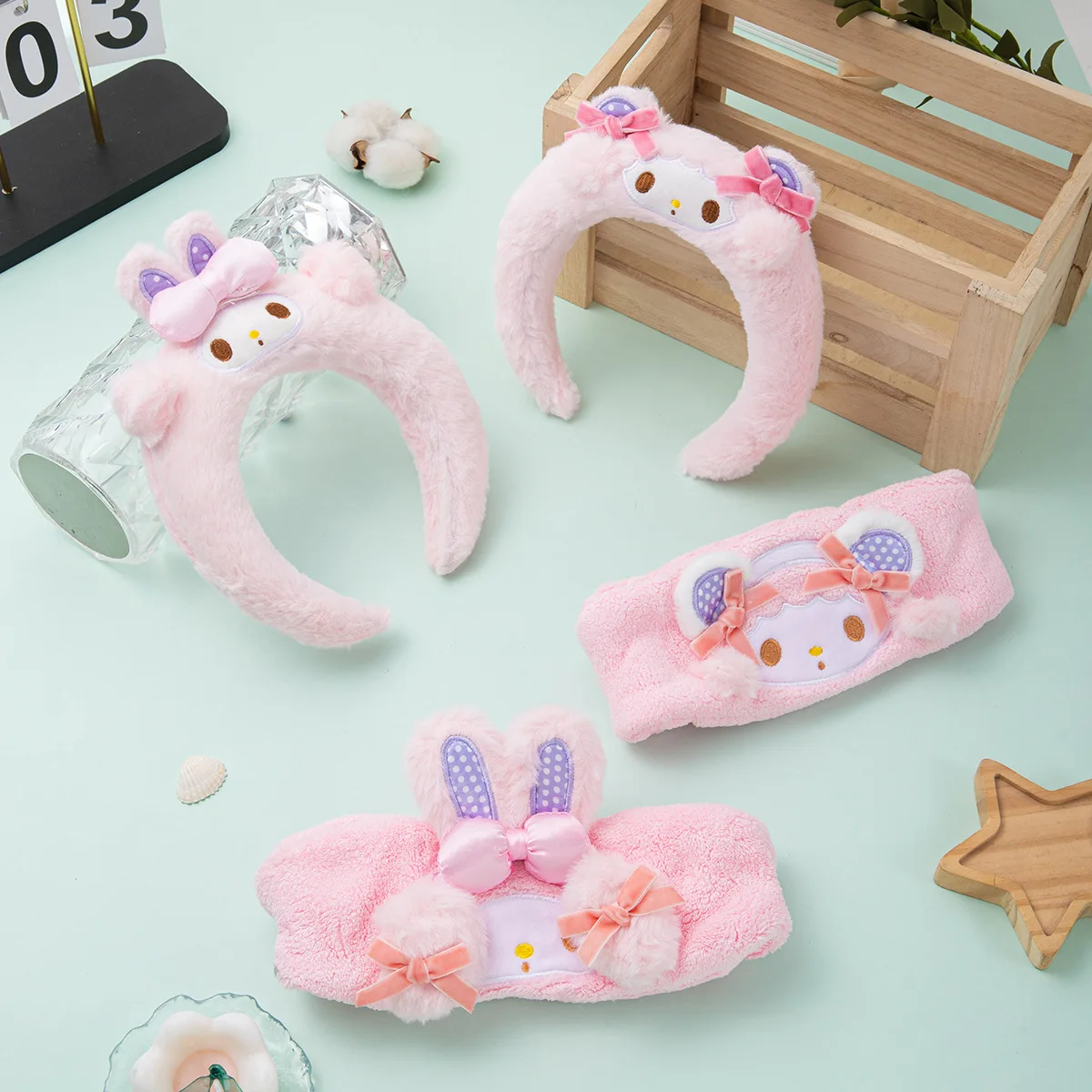 لطيف ل بلدي ميلودي عقال الشعر التعادل ملحق الرياضة اليوغا عقال قناع الوجه تطبيق ماكياج المضادة للانزلاق عقال هدية #1