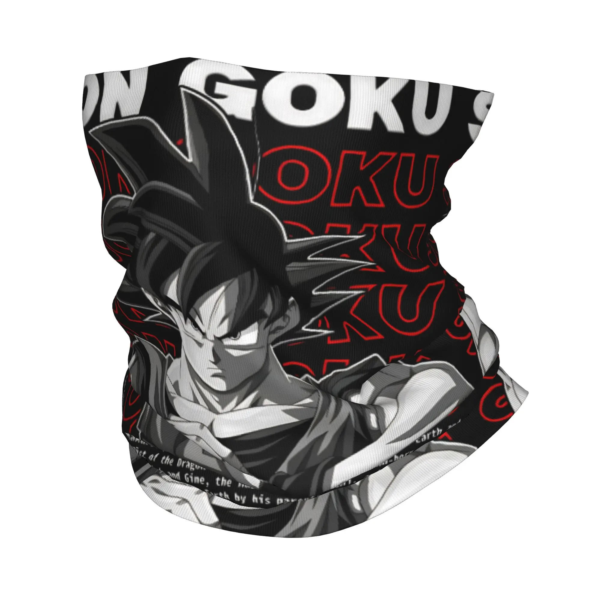

Dragon Ball Son Goku Manga Bandana Neck Cover Printed Wrap Scarf Multifunctional Balaclava Fishing for Men Women Adult Windproof