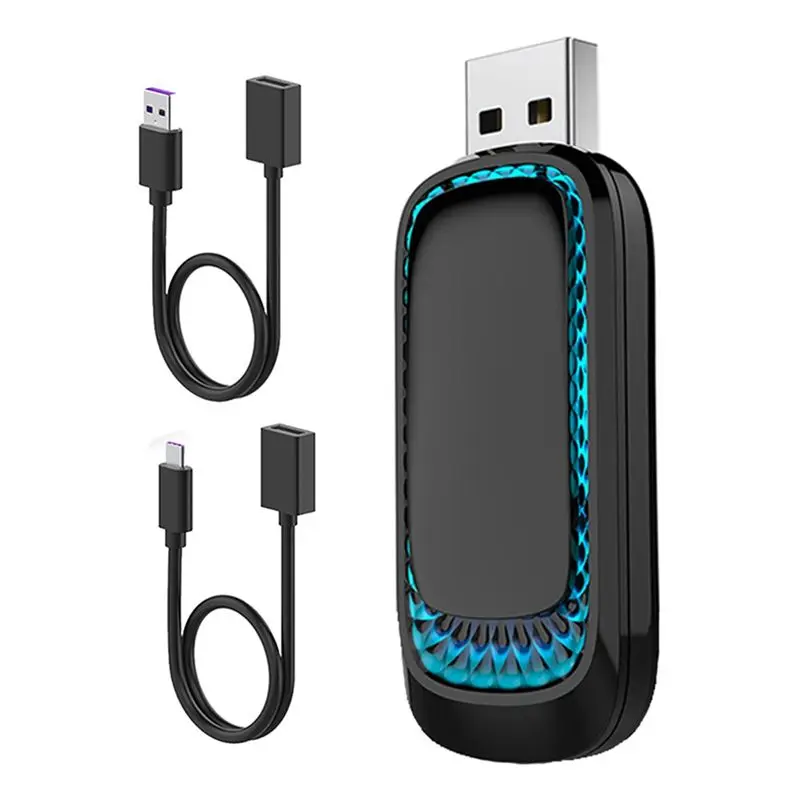 

Беспроводной адаптер Carplay и Android Auto с подсветкой, адаптер Carplay для IOS 10+ и Android 11+