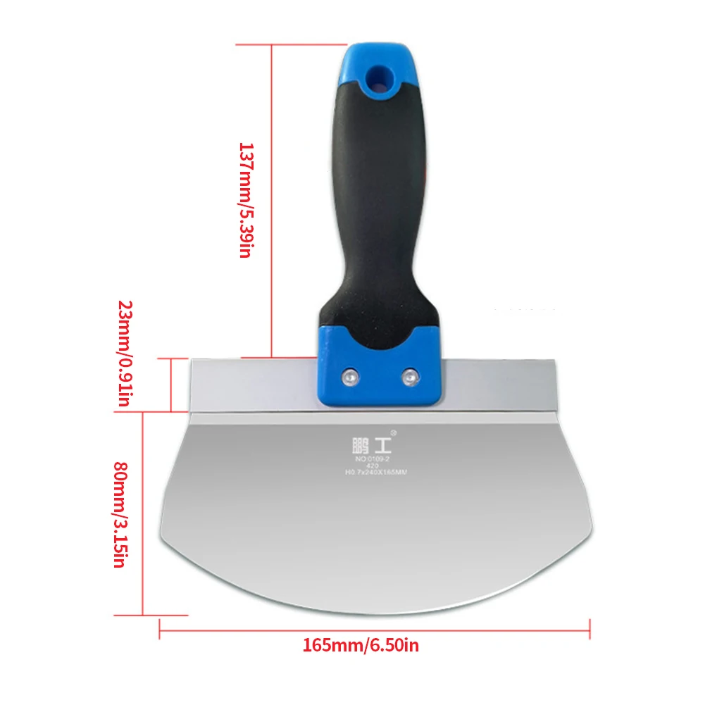 Paint Scraper Construction Worker Home Paint Scraper Stainless Steel Putty Knife Scraper Wallpaper Scraper for Drywall Finishing