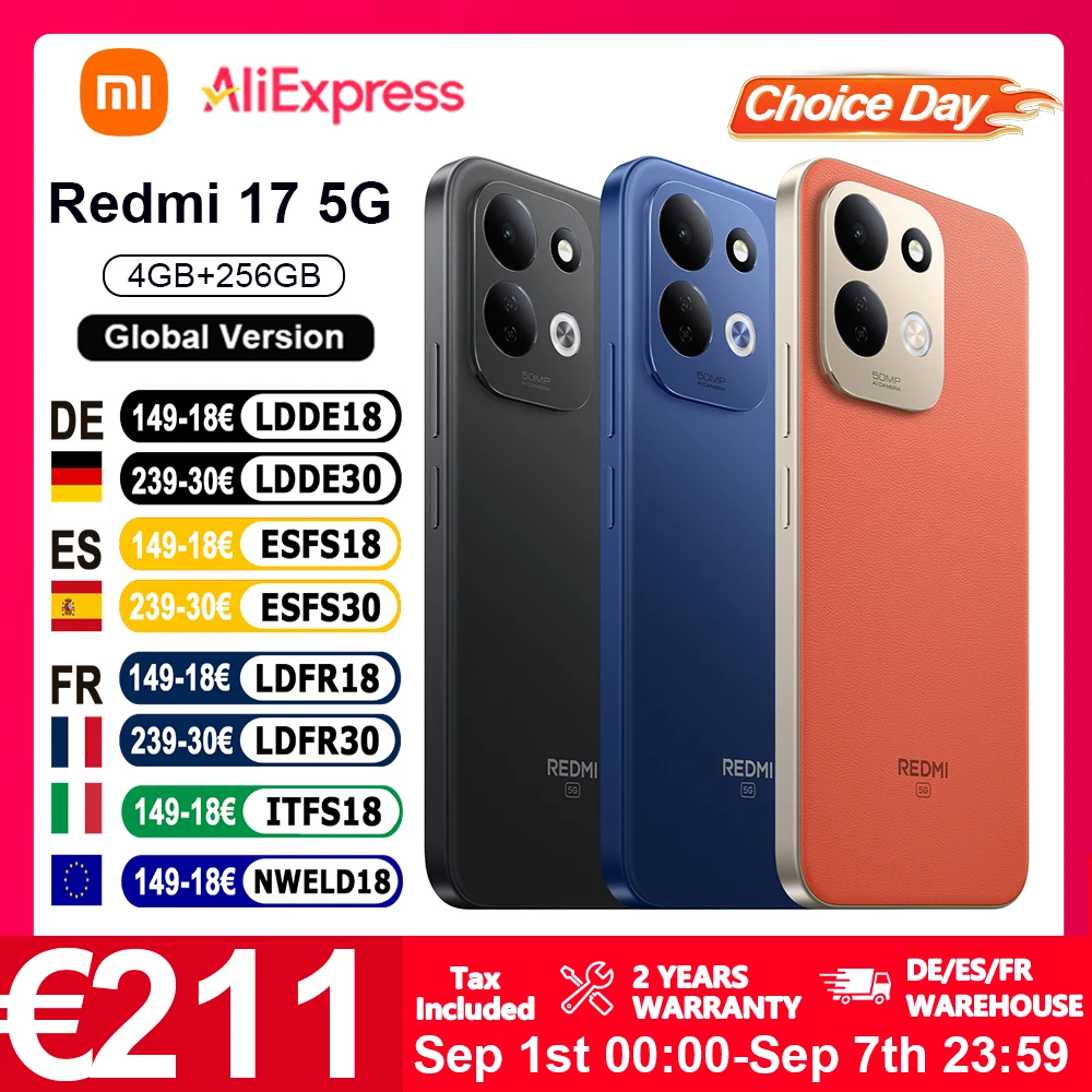 Versión Global del Teléfono Inteligente Redmi 17 5G con Pantalla de 6.9′,…