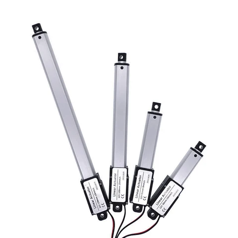 Электрический линейный привод Mirco 30 мм/50 мм/100 мм/150 мм постоянного тока 12 В, контроллер двигателя 30 Н/60 Н/100 Н/150 Н, мини-паттер с электрическим толкателем топ 12 100-мм вентилятор 220 В - №2