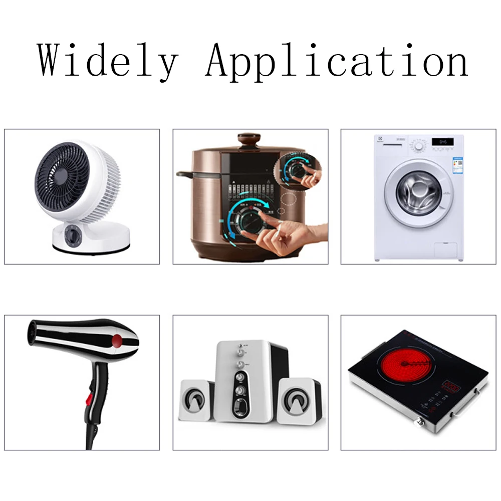 4-Position Square Rotary Switch 250V 3A Multi-Band Coded Knob Switch For Cooker Television Fan Speed Control Rotary Switch