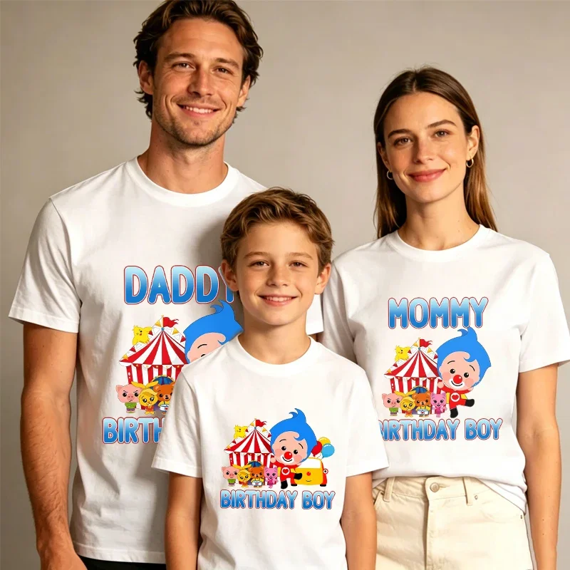 Joker Magician P-Plims Family Matching Outfit Cartoon Dad Mom Couples T Shirt Parent-Child Summer Clothes Short Sleeve Tee Tops