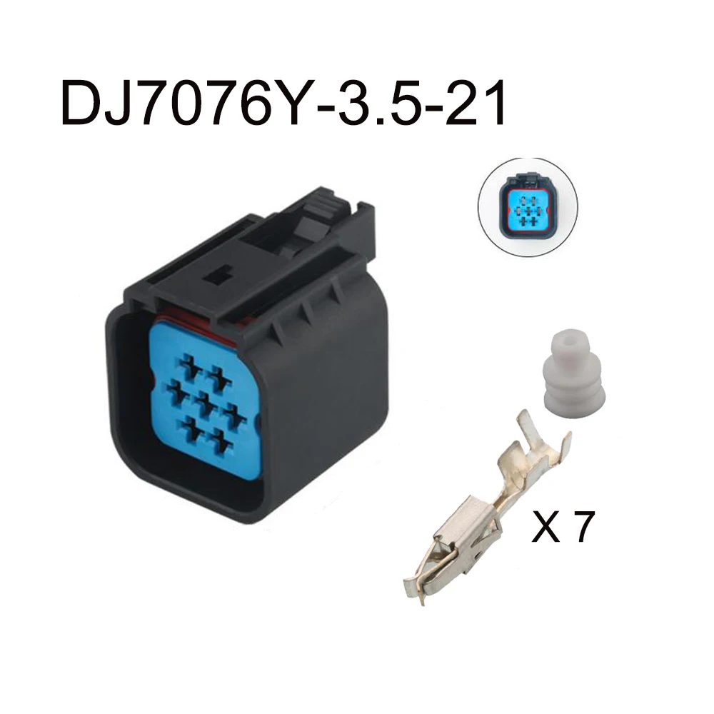 Imagem -06 - Conector Automático Impermeável com Selo Terminal Plugue Automotivo Soquete Masculino da Família Dj70713.511 21 Pinos 100set