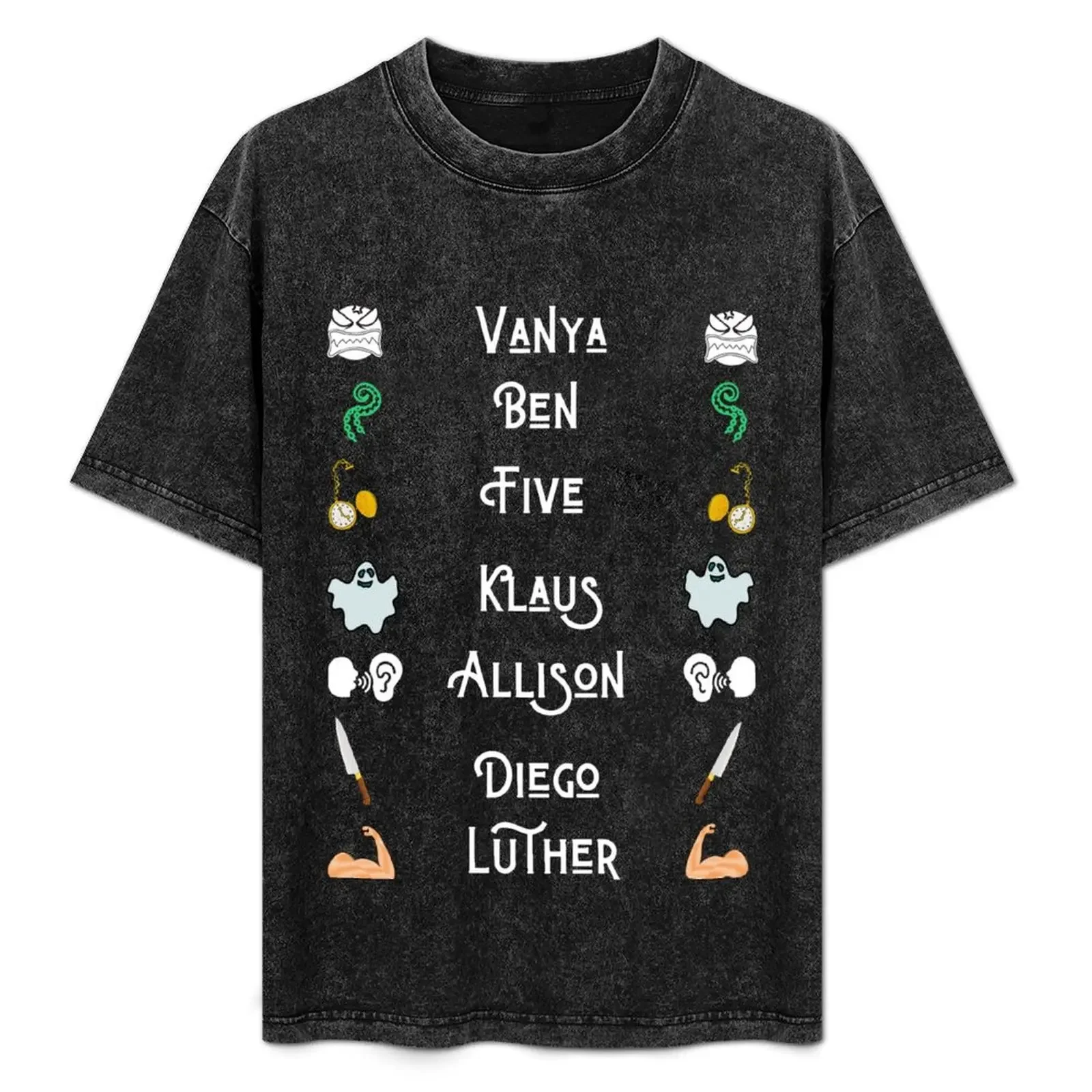 

Umbrella Academy Themed T-Shirt Art Pattern Printed Casual Top