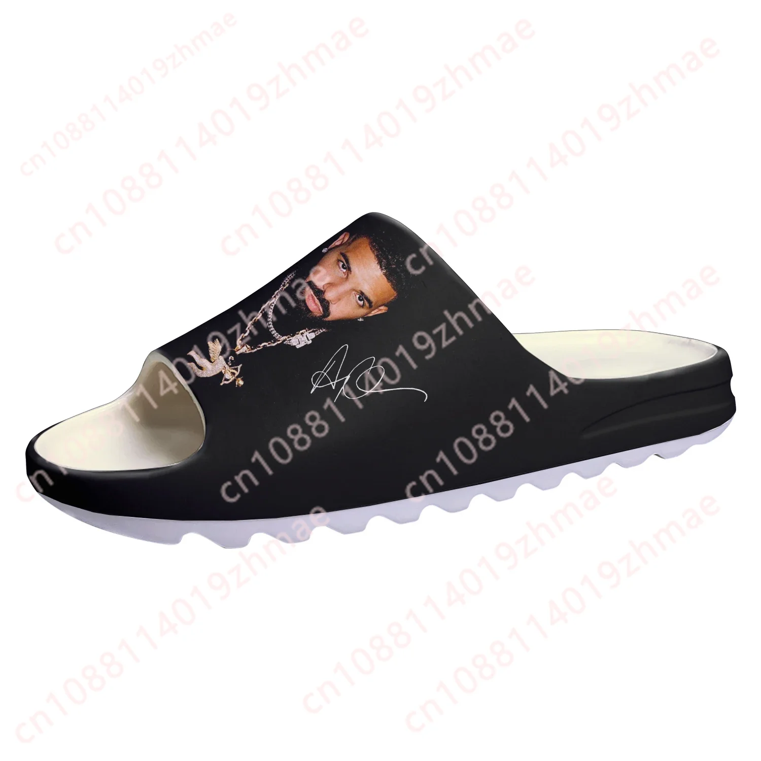 Rapper Drake Drizzy Shoes Soft Sole Sllipers Home Clogs Step On Water Shoes Mens Womens Teenager Step in Customized Sandals