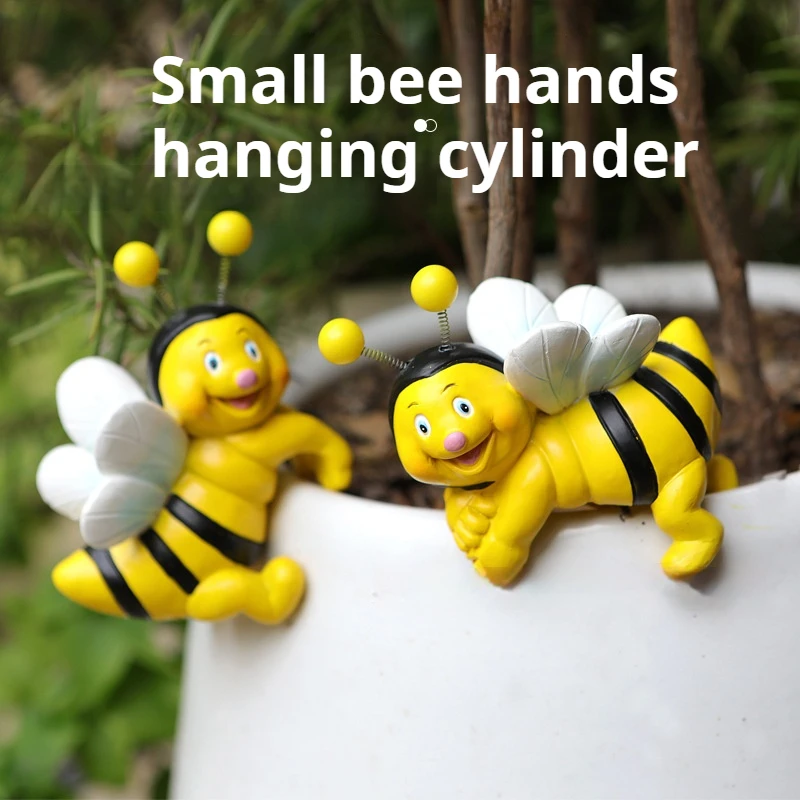 Bee Figurine Resin Animal Miniature Model Figurines Ornaments For Art Crafts Birthday Parties Home Decorations