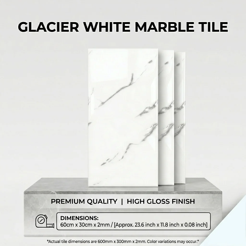 1 Roll Marble Thick Foam Imitation Tile Self-Adhesive Wallpaper Bedroom Living Room Decoration Bathroom Waterproof Wall Sticker