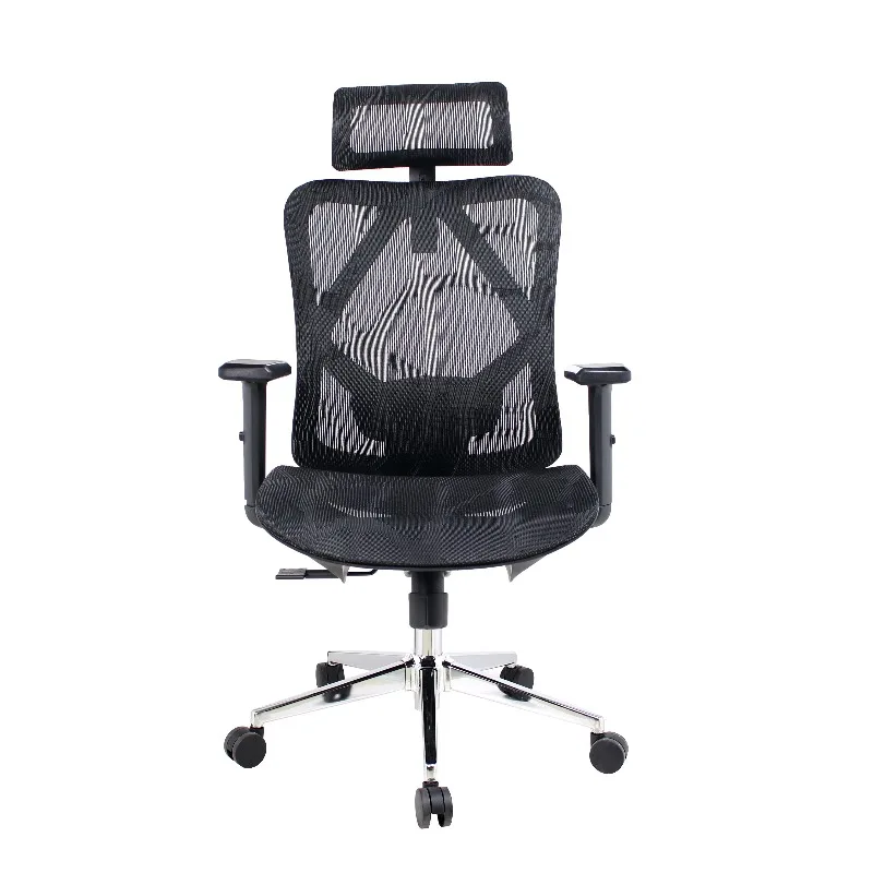 Inexpensive mesh ergonomic office chair with comfortable mesh executive home chair with adjustable headrest
