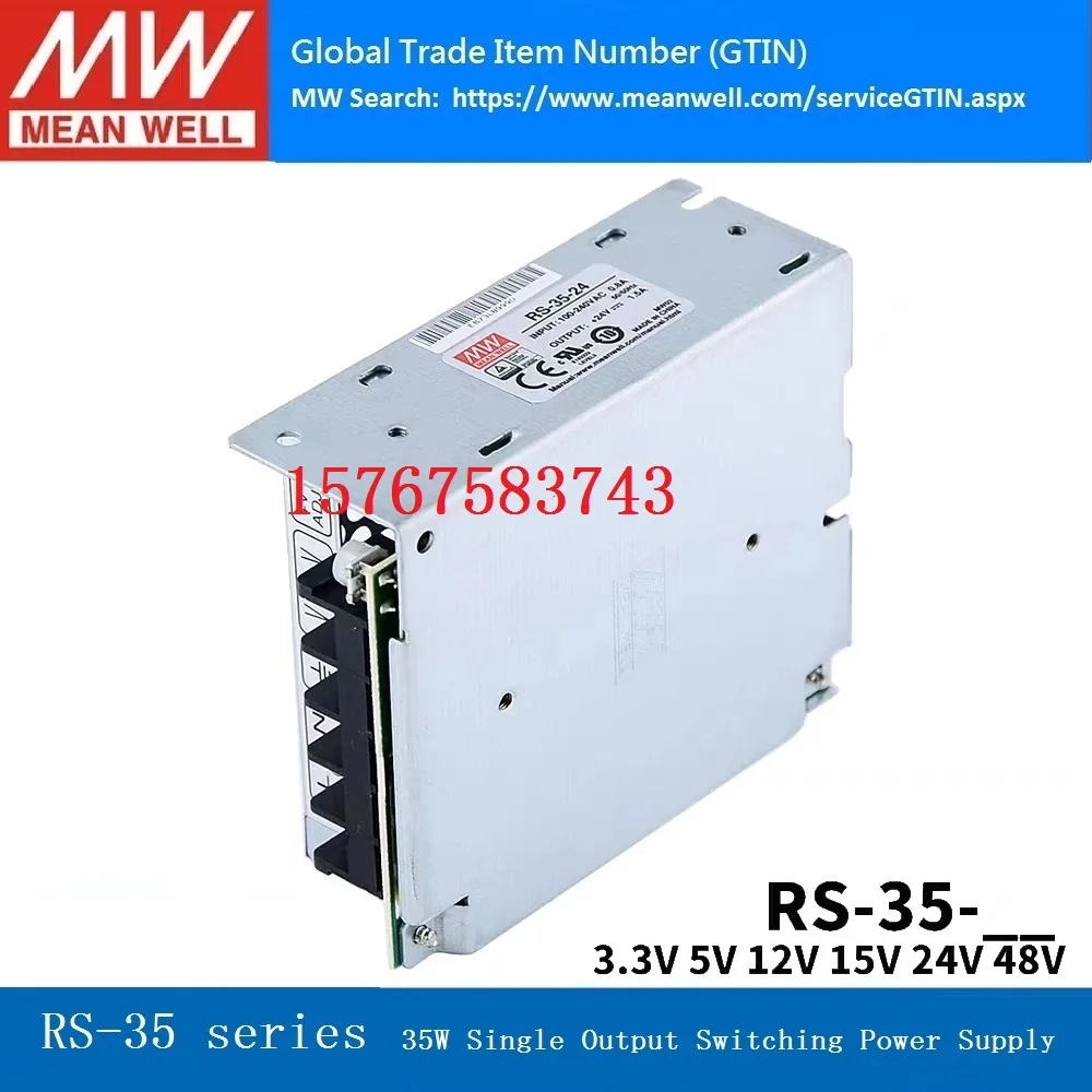 Taiwan Mean Well RS-35-15 15V 2.4A Single Output Switching Power Supply AC-DC Brand New Original Authentic