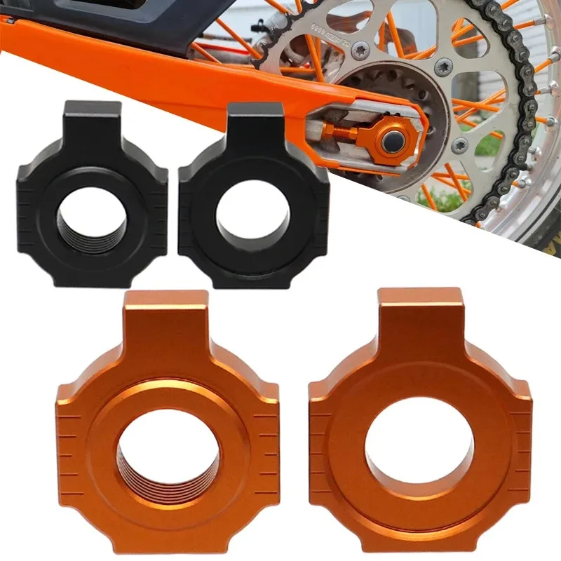 For KTM 660 640 LC4 ENDURO SUPERMOTO ADVENTURE R RALLYE FACTORY SMC Rear Axle Chain Adjuster Slider Regulator Tension Fastener