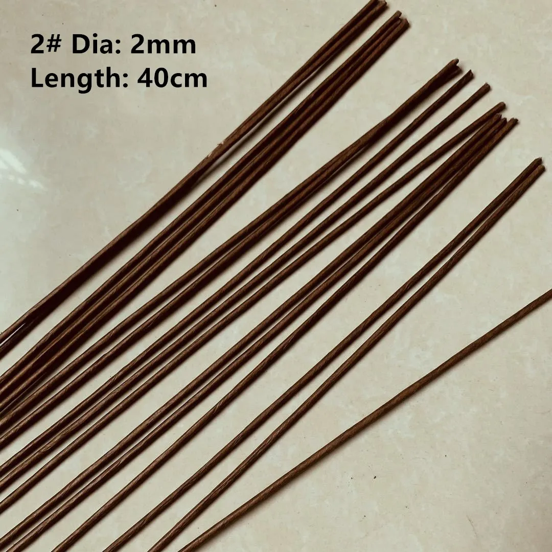1mm 2/3/4/5mm 40/60cm Dunkelgrüner Draht Seidenblumen-Stiel DIY Handgefertigter Dekorativer Kranz Künstliche Blumenzweige Floristik-Bastelbedarf – Detail 10