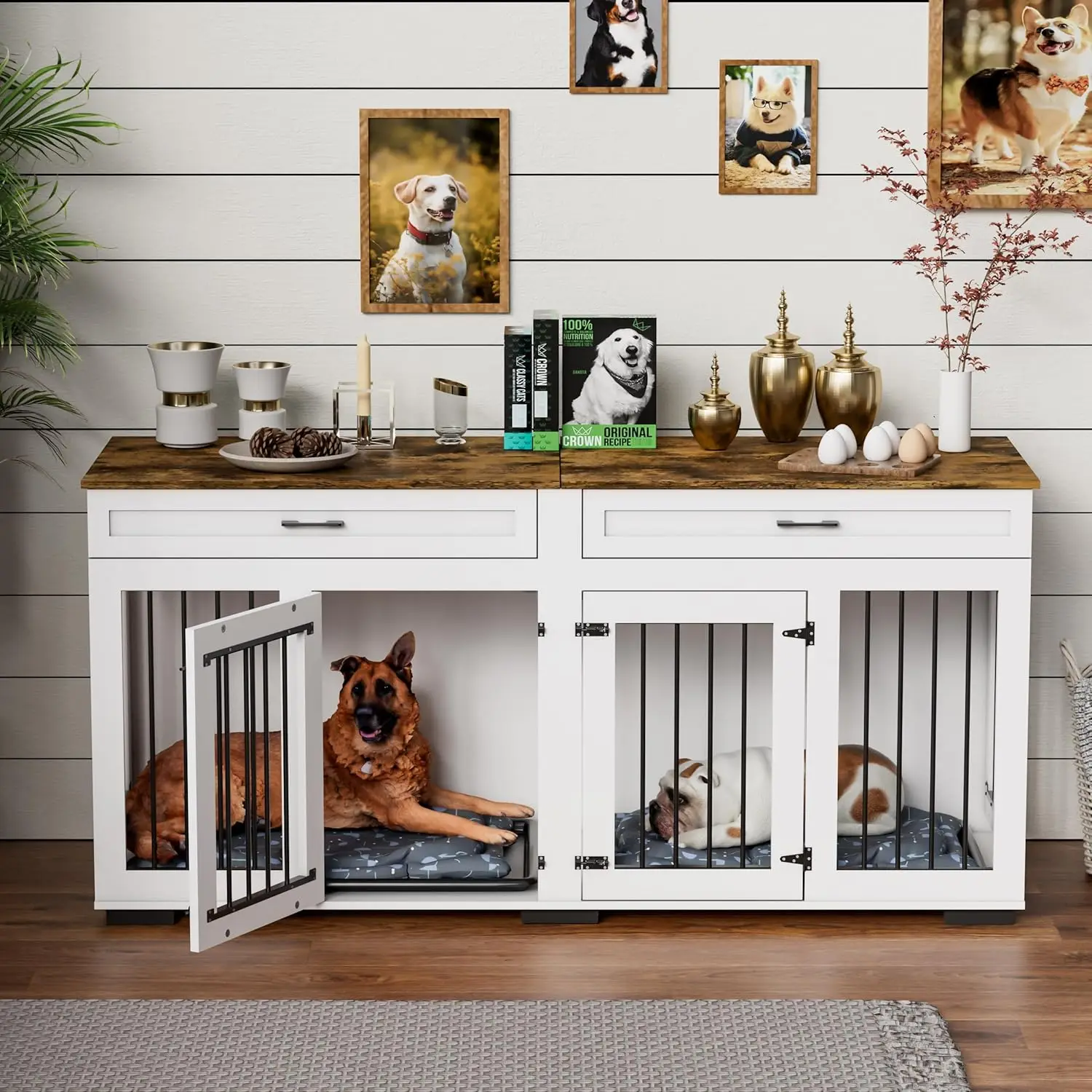 Large Dog Crate Furniture,70.9