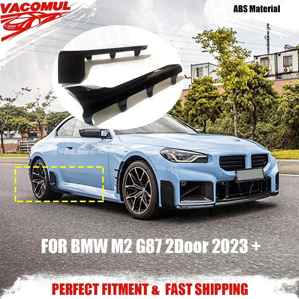 

VACOMUL ABS Gloss Black Side Bumper Flaps Apron Spoiler for BMW M2 G87 2Door 2023 + Side Skirt Bumper Canard Protect Carbon Look