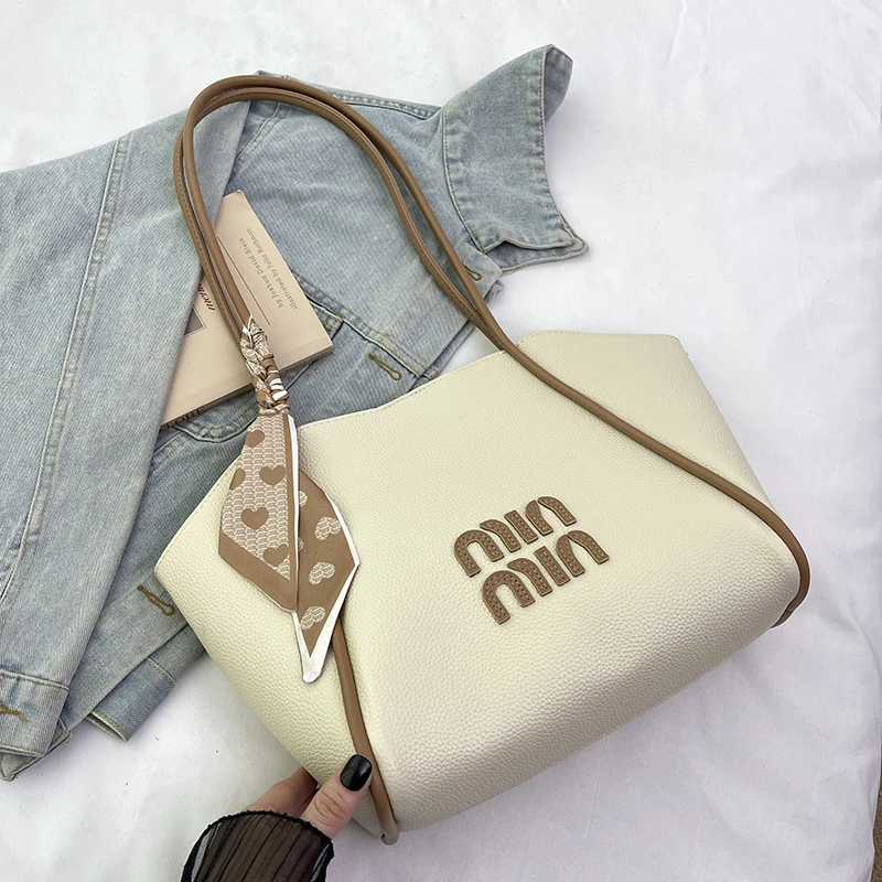 

Элегантная женская большая сумка, легкий люксовый бренд с нишевым дизайном, простая и модная