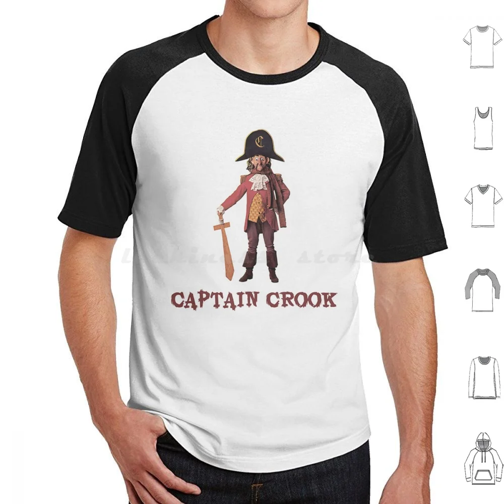 Captain Crook T Shirt Cotton Men Women DIY Print 1970s 70s Big Fast Food Grimace Hamburglar Parody Retro Captain Crook Mayor