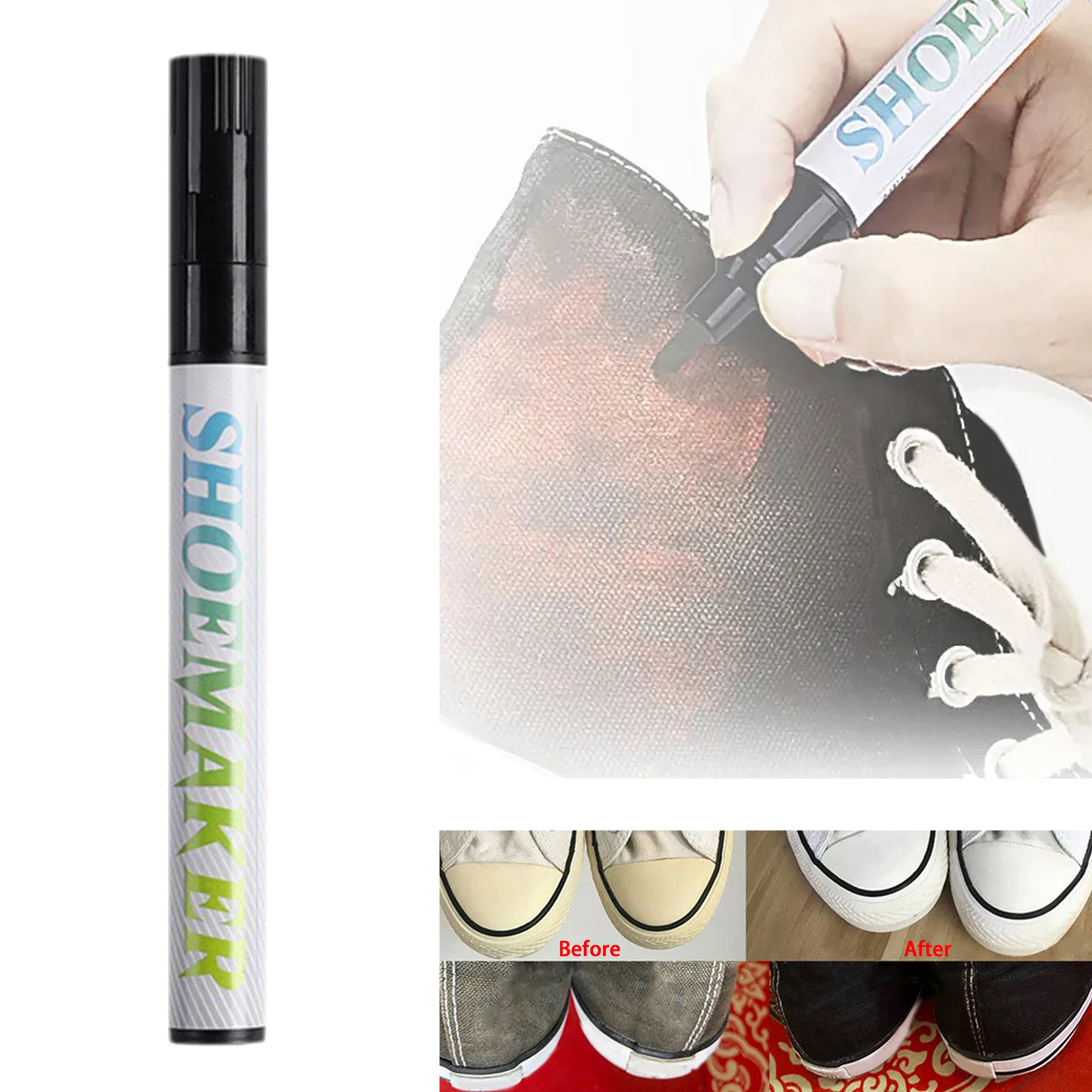 Shoes Cleaner Pen Lightweight Stains Removal Pens Shoe Repair Marker Pen Shoe Care for Fabric Suede Leather Shoes Leisure Shoes