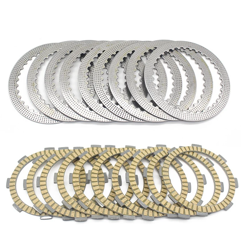 Motorcycle Clutch Friction Disc Plate Kit For Honda VFR400R NC30 1989-1992 22201-166-000 22201-MR8-000 22321-KE8-000