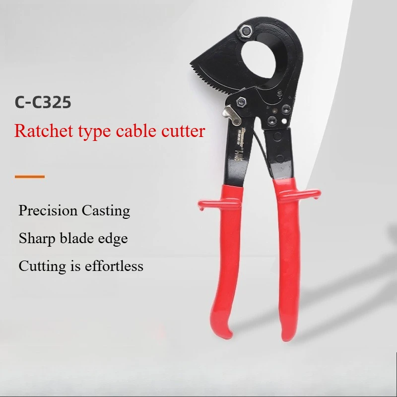 

Suitable for C-C325 Ratchet Cable Cutter Industrial Grade Large Electrical Cutting Tool Ratchet