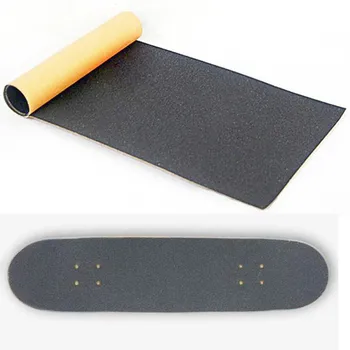Non-Slip sandpaper Grip Tape para Longboard Deck Skateboard, preto, acessórios profissionais, skate e Longboarding