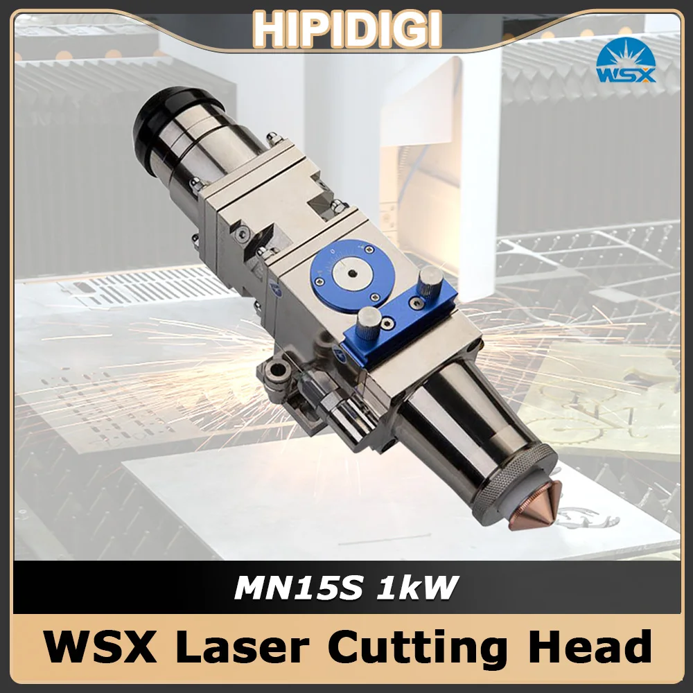 WSX Laser Cutting Head MN15S Focus Length F100 F125 F150 1kw Small Power for Metal Cutting Small Format Laser Cutting Machine