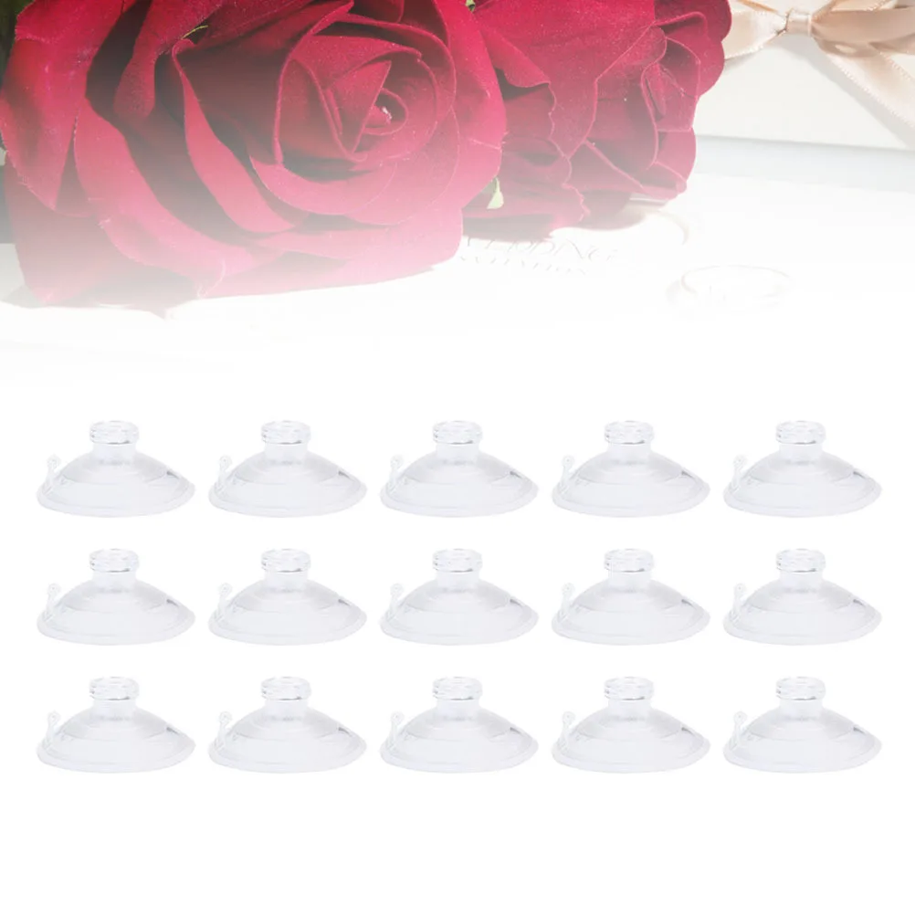 

30pcs Suction Cups Transparent Plastic For Wedding Car Window Glass Display Holders Without Hooks Mount Storage Organizer Home