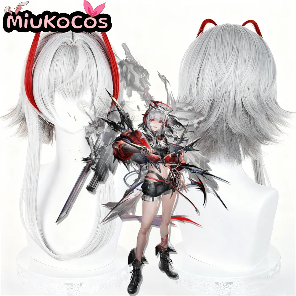 

В НАЛИЧИИ Wiš'adel Косплей Парик MiukoCosplay Game Arknights Косплей Короткие волосы