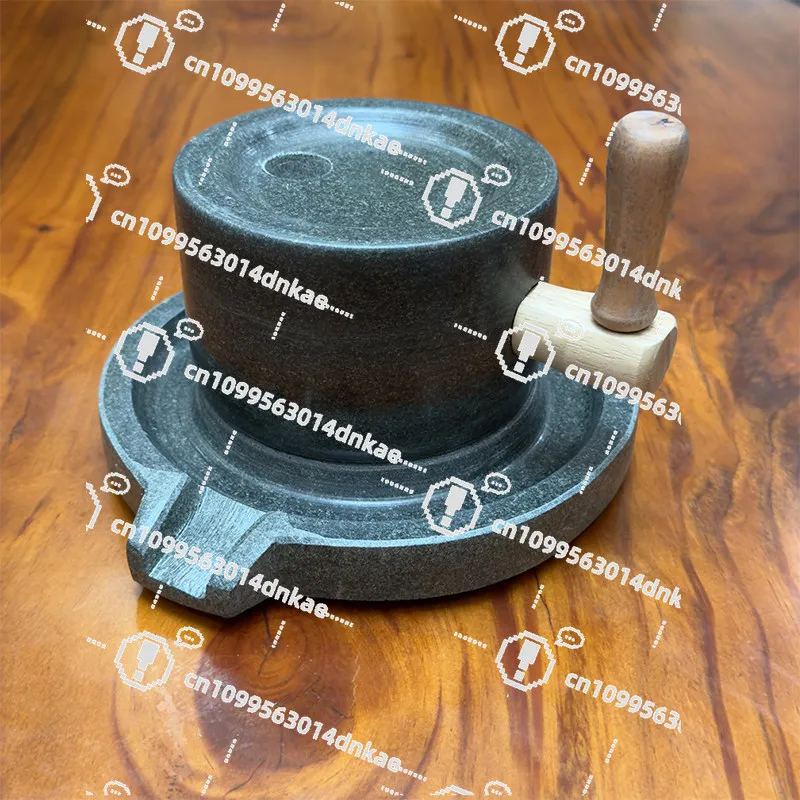 Bluestone Small Tea Mill, Song Dynasty Tea Stone Mill, Hand-milled Tea Ware, Matcha Stone Mill, Kindergarten Early Education