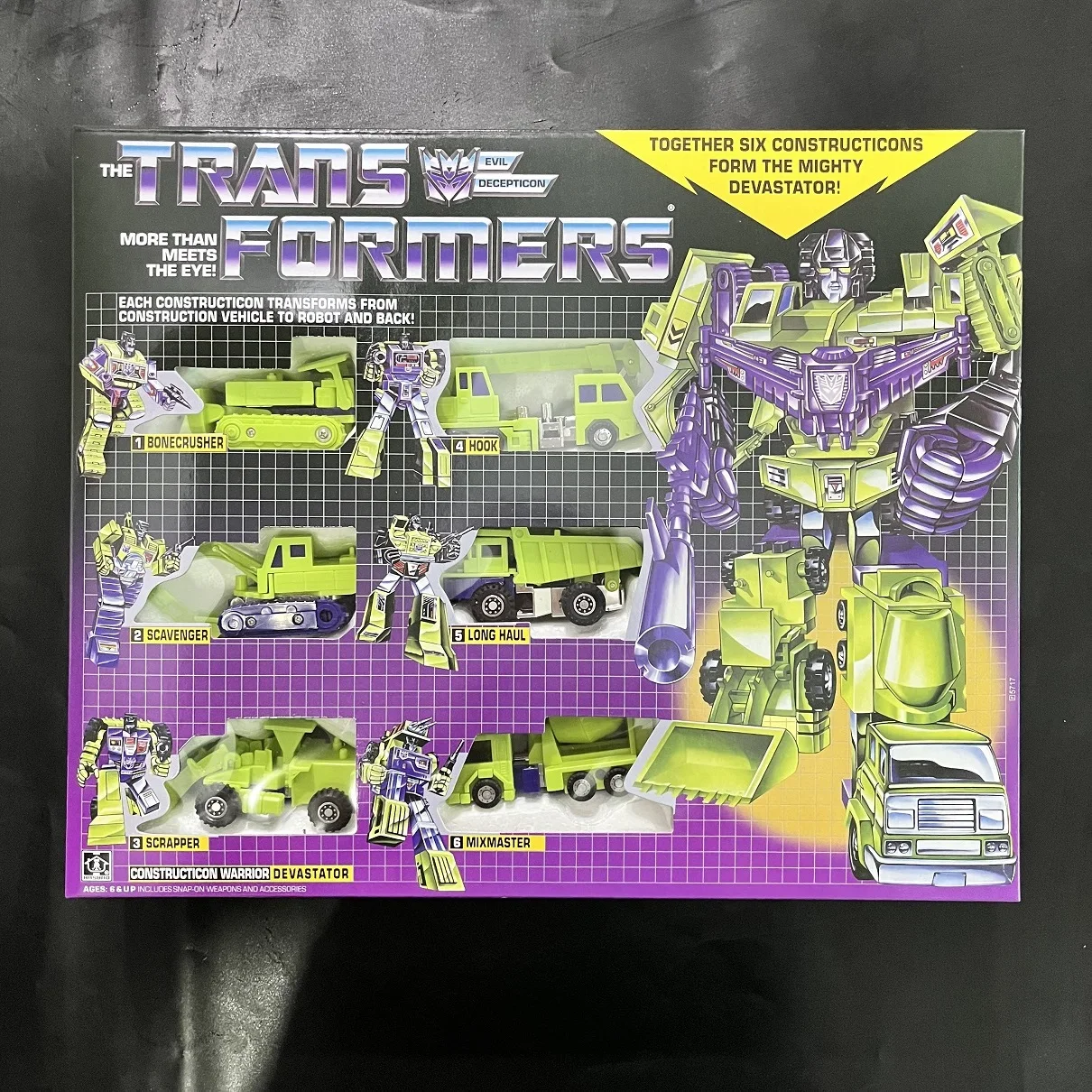 Transformers G1 Ko Generation 1 Knock Off Devastator Six Constructicons Form Shrapnel Kickback Bombshell Together Figure Toys