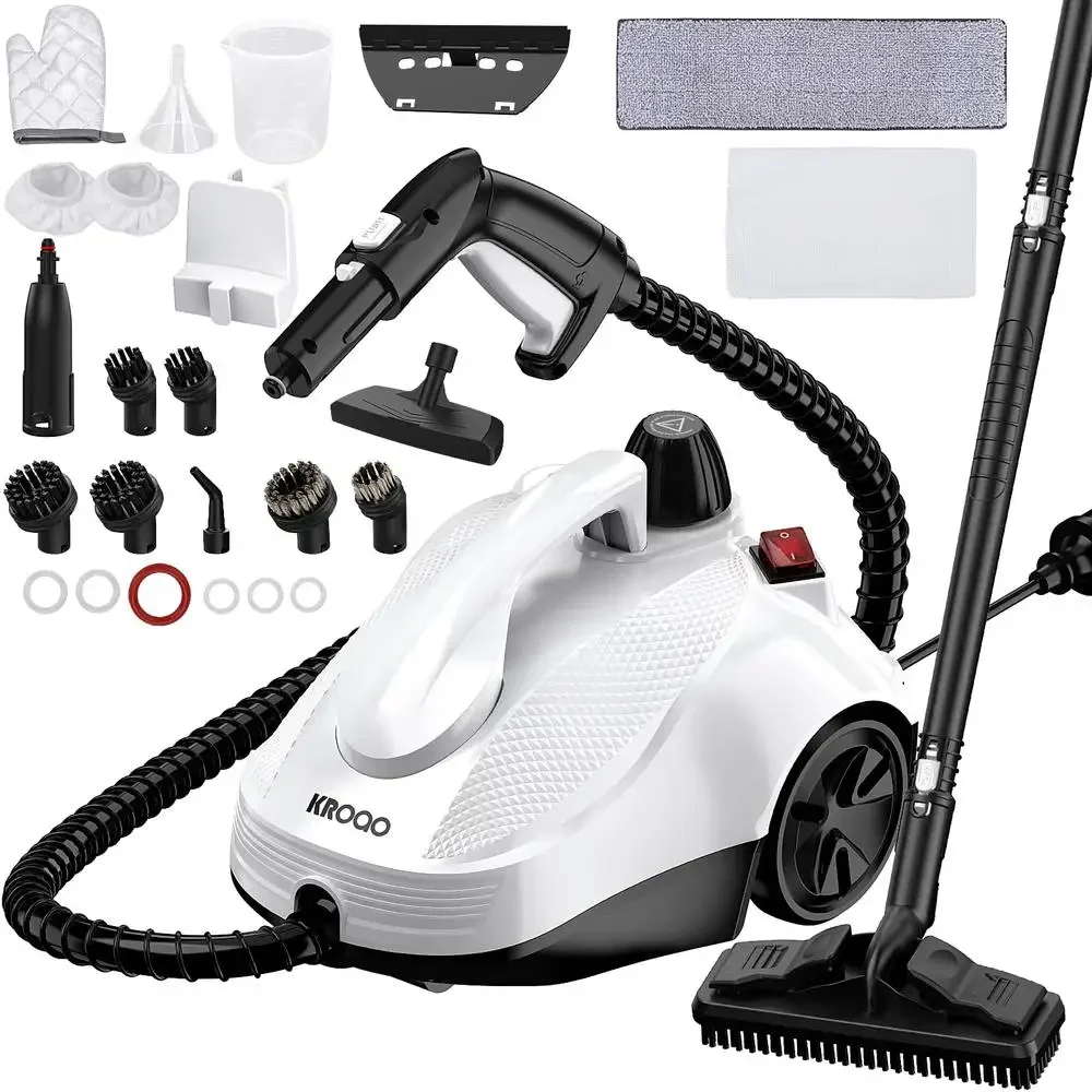 Powerful Steam Cleaner Mop with 23 Accessories Quick Heating Multi-Purpose Portable Floor and Surface Cleaner Easy to Use