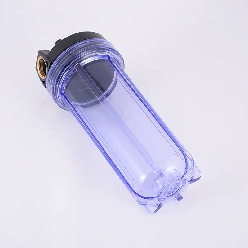 10inch AS Transparent Filter Bottle Water Purifier Prefilter Pipeline Filtration 1/2"3/4"1" Copper Thread