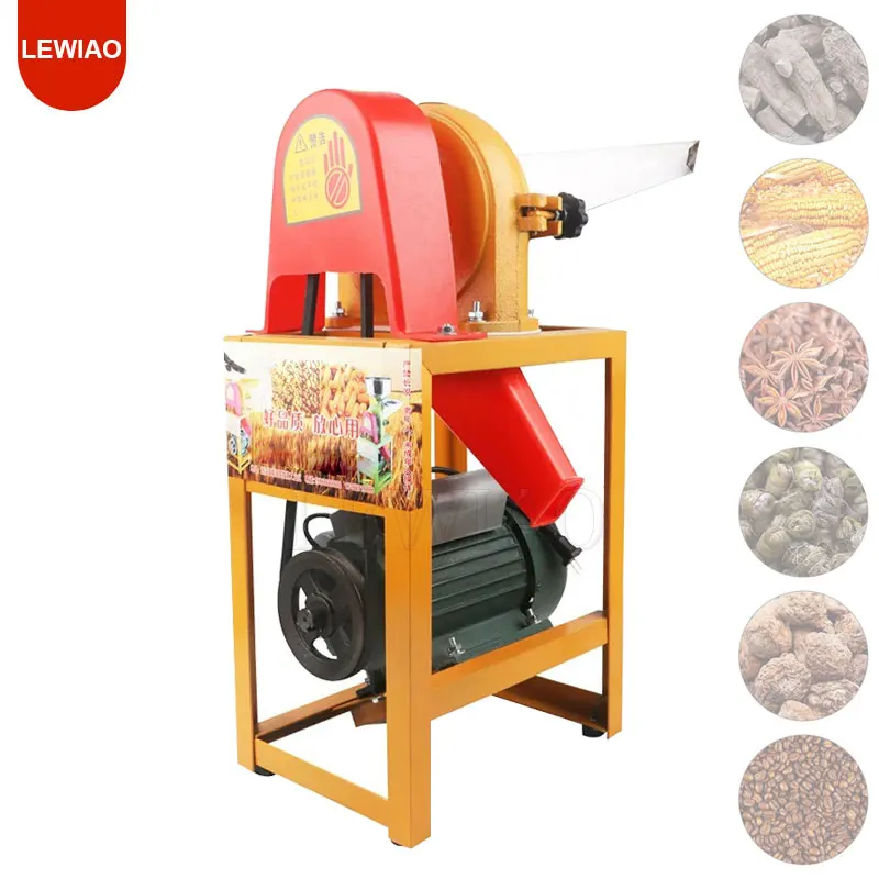 Commercial 70-90kg/h Dry Food Powder Miller Stainless Steel Herb Grain Spice Powder Grinder High Speed Flour Powder Machine