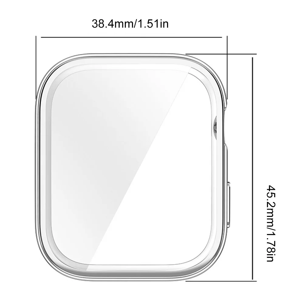 TPU Case Anti-Fall Full Bumper Protective Cover Full Cover Protective Shell Watch Bumper Screen Protector for Huawei Watch Fit 3