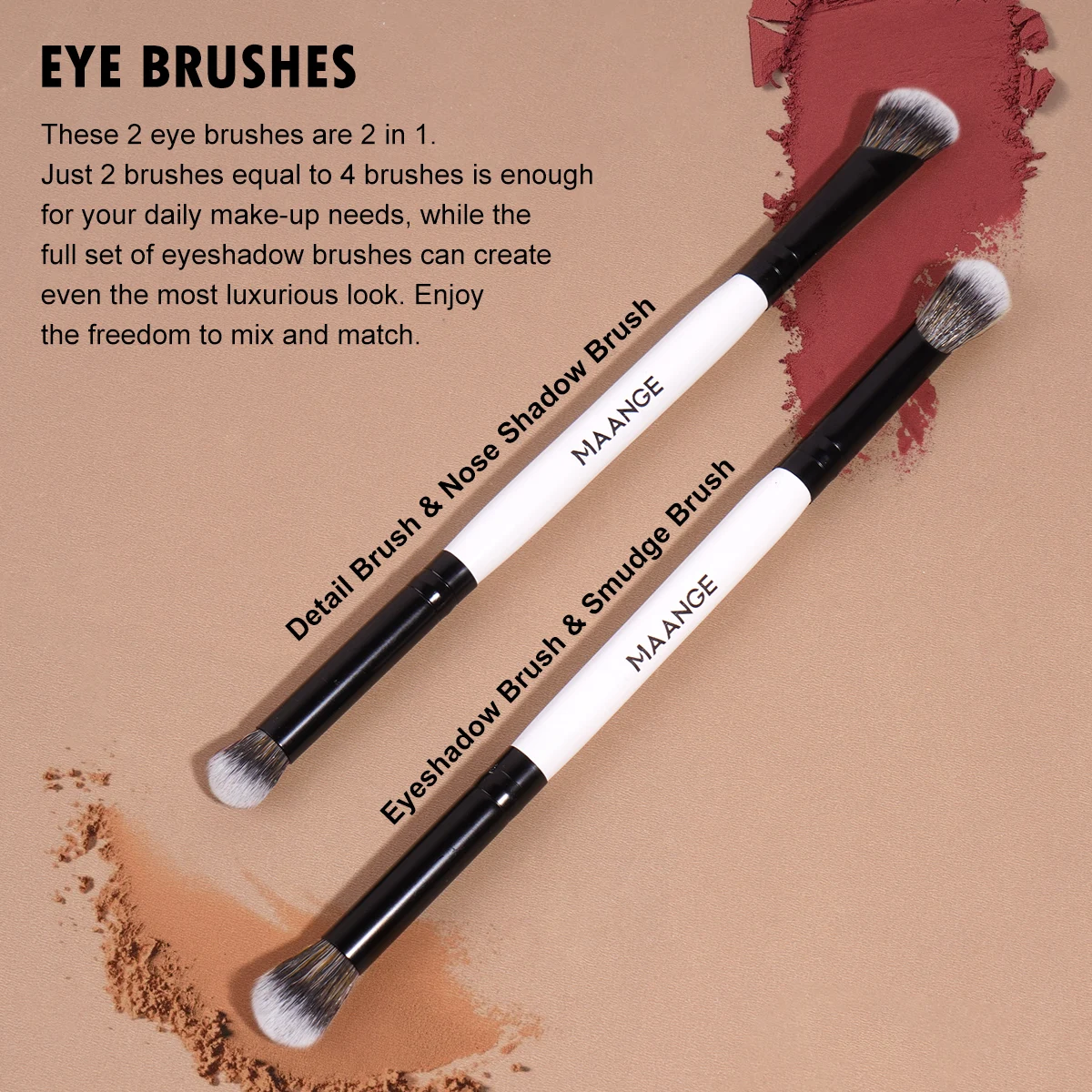MAANGE ソフト高密度メイクブラシパウダーファンデーションコンシーラーディテールブラシブレンドプロフェッショナルメイクアクセサリー美容ギフト