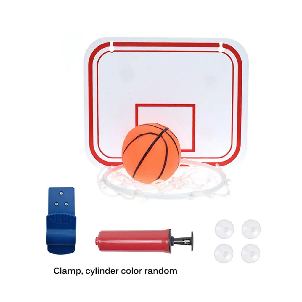 1 Set Punch-Free Hanging Type Basketball Hoop Mini Suspension Backboard Frame Indoor Outdoor Wall Mounted Toy Sport Tool