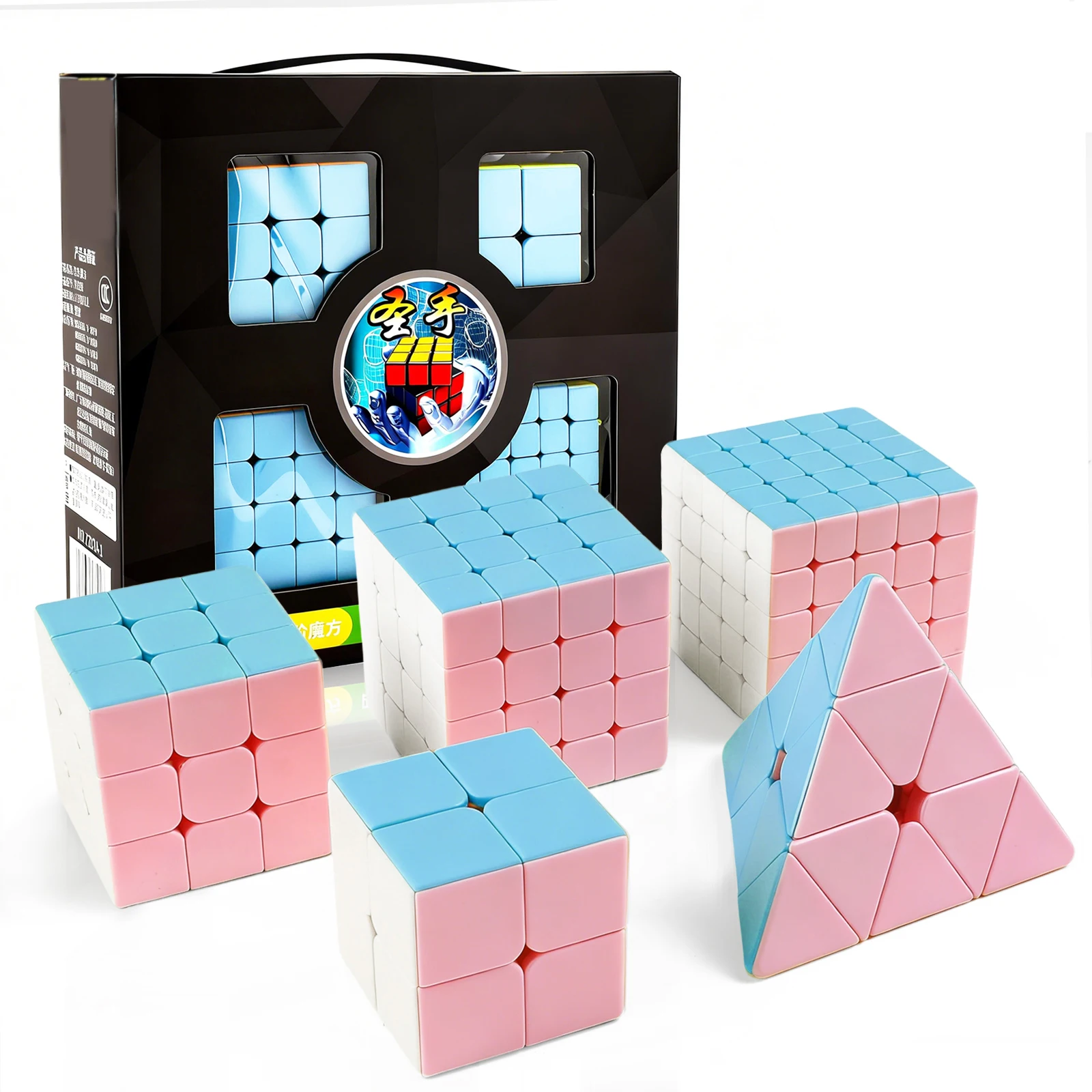 

SENGSO Speed Cube Macaron 2x2 3x3 4x4 5x5 Pyraminx stickerless Turning Speedly Smoothly Magic Cubes 3x3 Puzzle Game Brain Toys