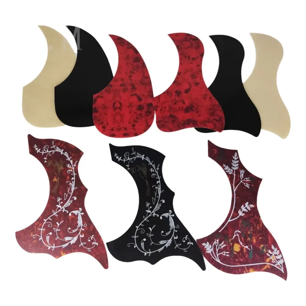Guitar Guards Protective Stickers Anti-scratch Guitar Decorative Stickers Adhesive Pick Guard Sticker For Acoustic Guitar