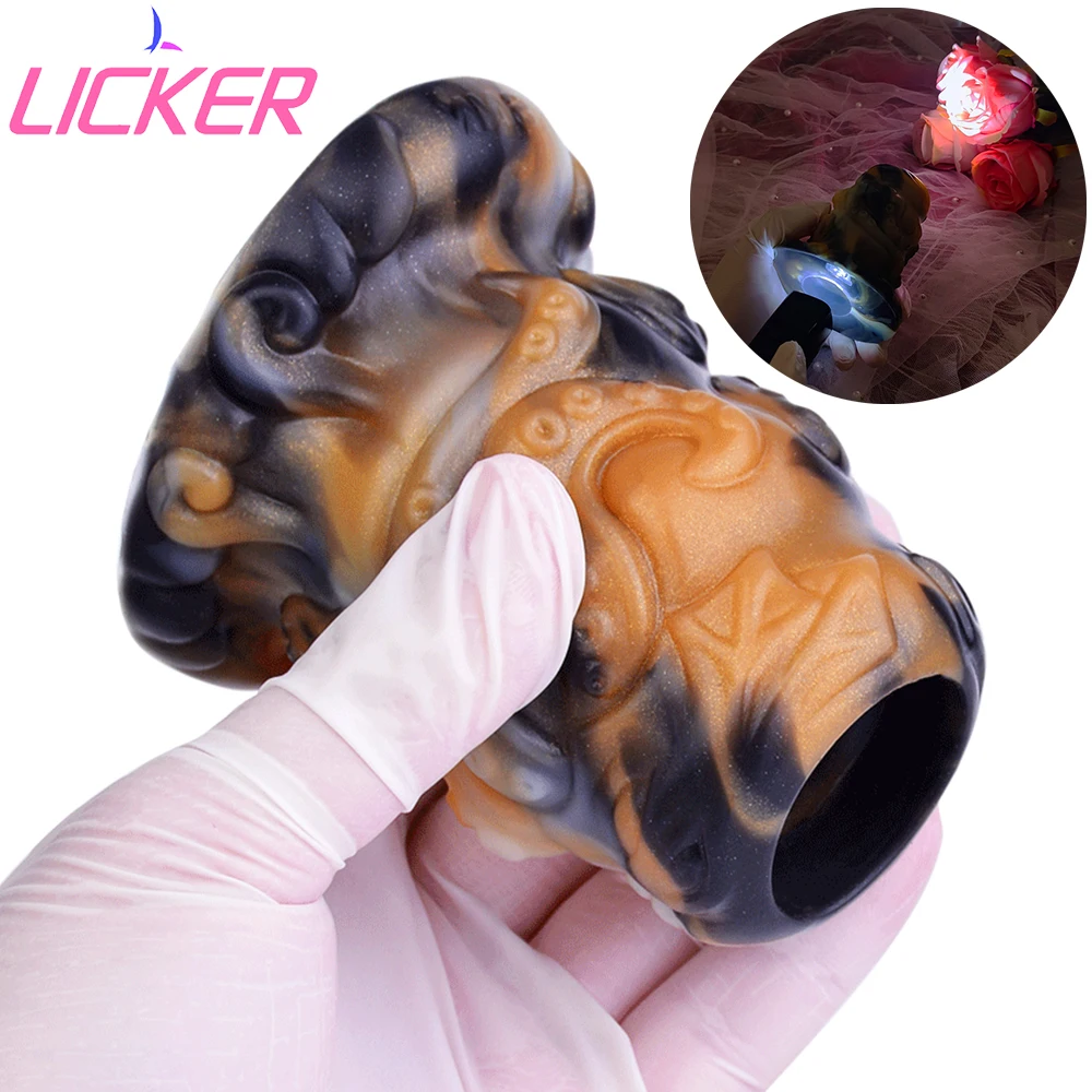 

LICKER Hollow Hole Octopus Tentacles Anal Expander Anus Stimulate Massage Vagina Dilator Butt Plug BDSM Sex Toys For Women Men