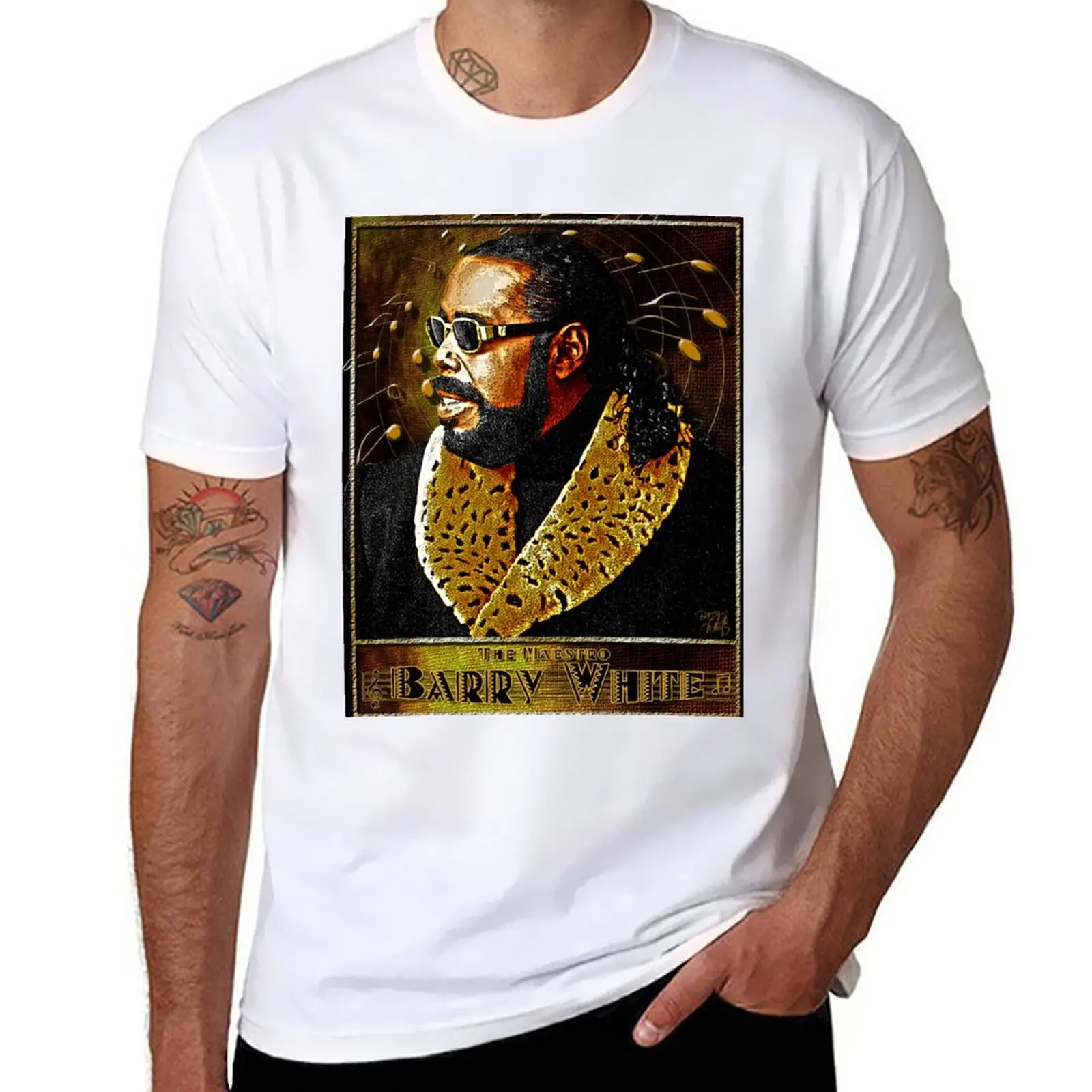 New Barry White Tribute D-2b CP T-Shirt funny t shirts Tee shirt mens workout shirts