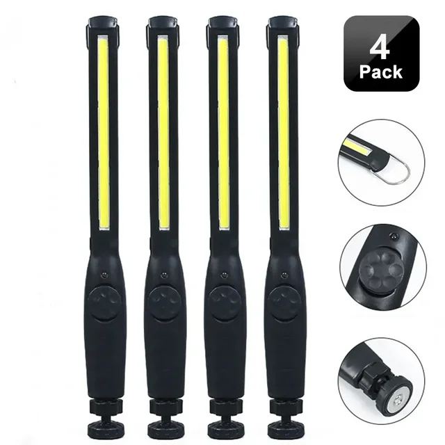 1-10 sztuk COB latarka LED magnetyczne światło robocze latarka USB z możliwością ładowania przenośna latarnia światło inspekcyjne Camping lampa do naprawy samochodu
